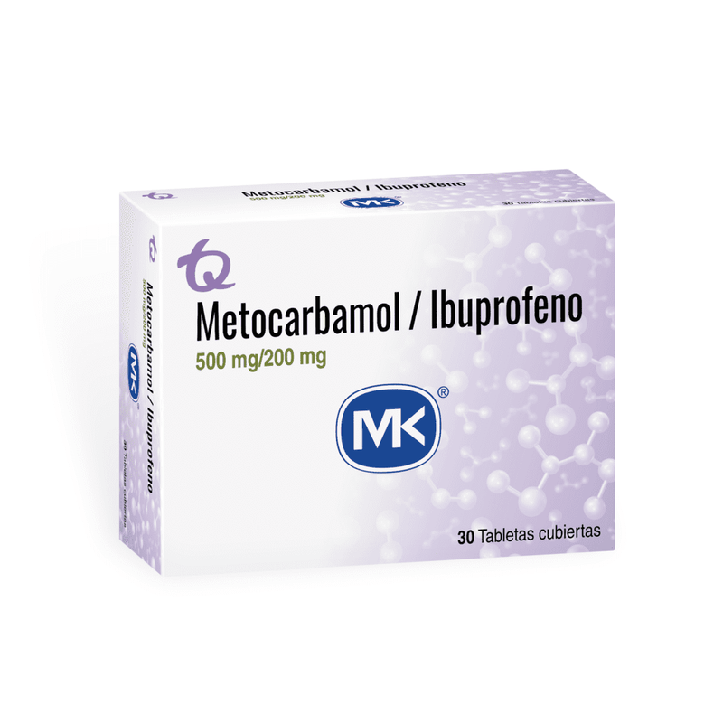 Metocarbamol + Ibuprofeno MK – Caja x 30 tabletas