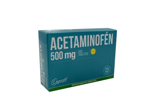 Acetaminofén 500 mg x 300 tabletas laproff